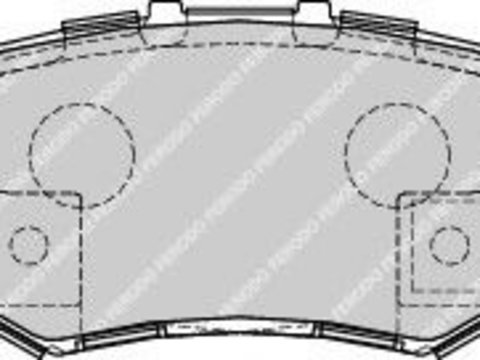 Placute frana HONDA FR-V (BE) (2004 - 2016) FERODO FDB1679