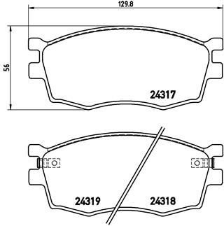 Placute frana Hyundai Accent 3 (Mc), I10 (Pa), I20