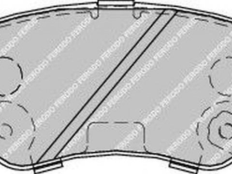 Placute frana HYUNDAI ATOS MX FERODO FDB1950