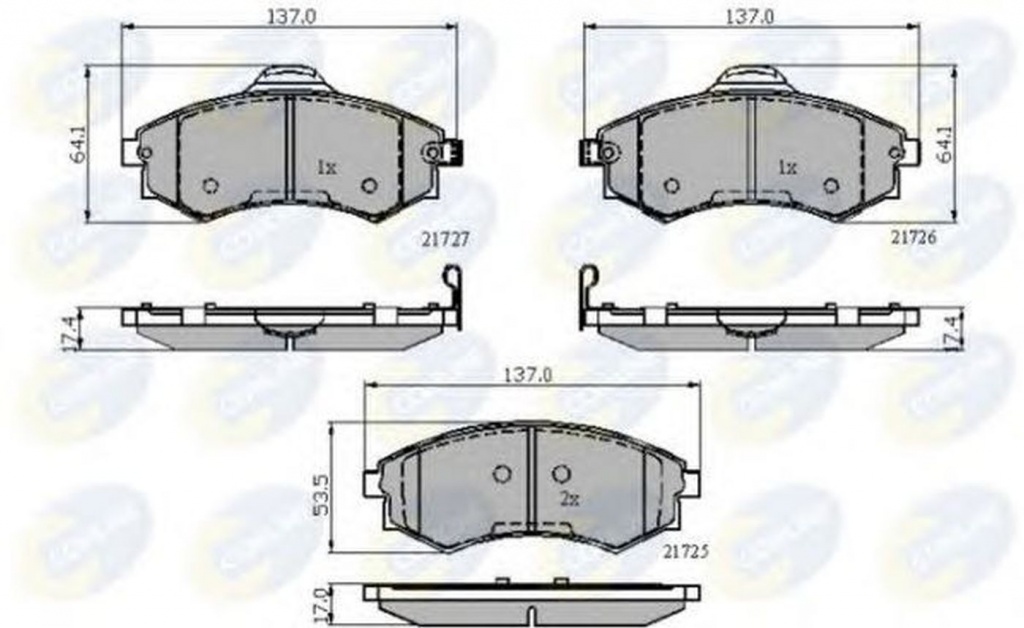 Placute frana HYUNDAI COUPE RD COMLINE CBP31781