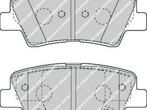 Placute frana HYUNDAI ELANTRA limuzina MD UD FERODO FDB4387