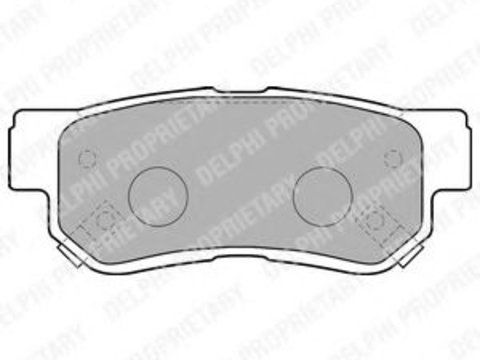 Placute frana HYUNDAI GETZ (TB) (2002 - 2016) DELPHI LP1539