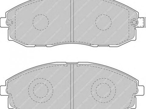 Placute frana HYUNDAI H-1 caroserie FERODO FVR1498