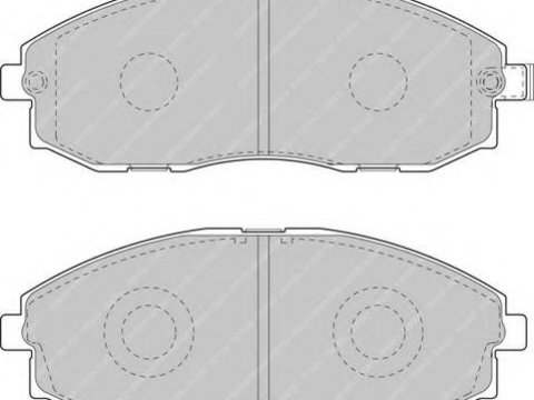 Placute frana HYUNDAI H-1 platou / sasiu (2000 - 2005) FERODO FVR1498