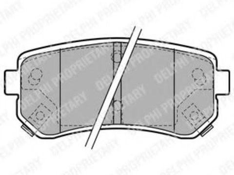 Placute frana HYUNDAI ix20 (JC) (2010 - 2016) DELPHI LP1952