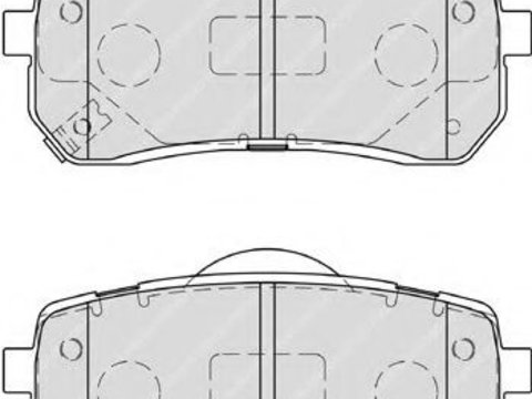 Placute frana HYUNDAI ix55 (2006 - 2016) FERODO FDB4114