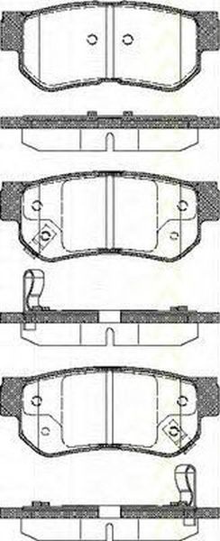 Placute frana HYUNDAI SANTA F I SM TRISCAN 811043011