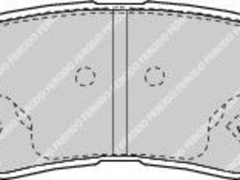 Placute frana HYUNDAI TRAJET (FO) (2000 - 2008) FERODO FDB1606