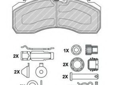 Placute frana IVECO EuroCargo (1991 - 2011) FERODO FCV4296PTS