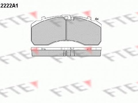 Placute frana IVECO EuroStar FTE BL2222A1