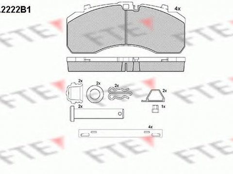 Placute frana IVECO EuroStar FTE BL2222B1