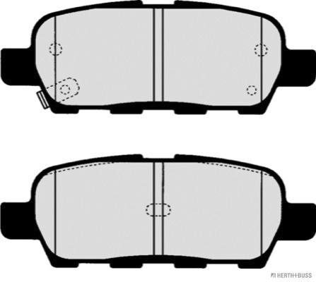 Placute frana J3611044 HERTH BUSS JAKOPARTS pentru Nissan X-trail Nissan Cube Nissan Dualis Nissan Qashqai Nissan Murano Nissan Tiida Renault Koleos Nissan Juke