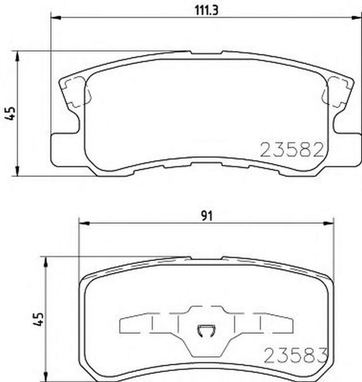 Placute frana JEEP COMPASS MK49 TEXTAR 2358202