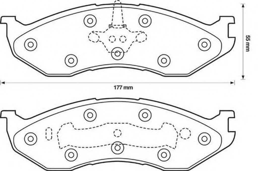 Placute frana JEEP GRAND CHEROKEE I ZJ JURID 57151