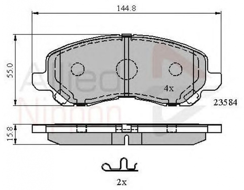 Placute frana JEEP PATRIOT MK74 COMLINE ADB31256