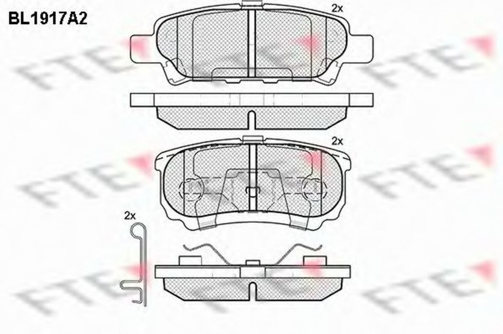 Placute frana JEEP PATRIOT MK74 FTE BL1917A2