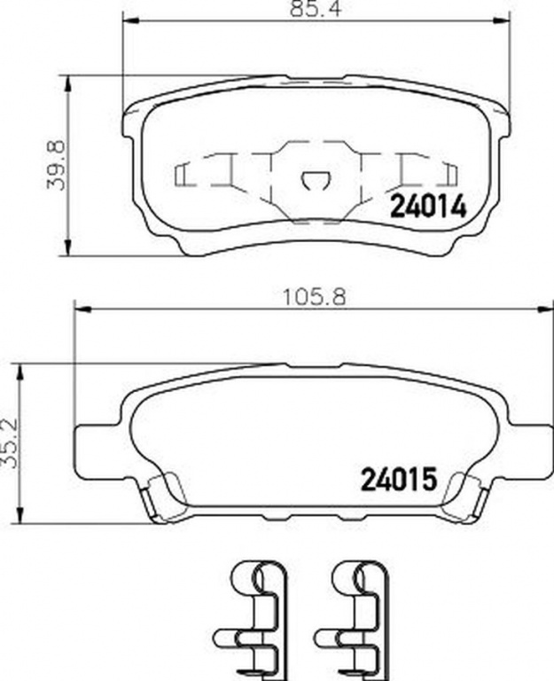 Placute frana JEEP PATRIOT MK74 TEXTAR 2401401