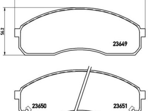 Placute frana Kia Carnival 1 (Up), Carnival 2 (Gq), Pregio Caroserie (Tb) SRLine parte montare : Punte fata