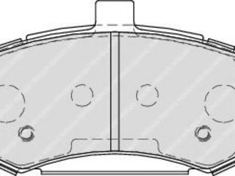 Placute frana KIA CERATO limuzina (LD) (2004 - 2016) FERODO FDB1840