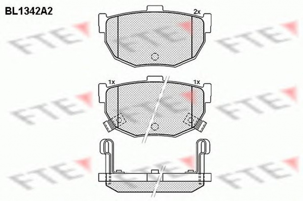 Placute frana KIA CERATO limuzina LD FTE BL1342A2