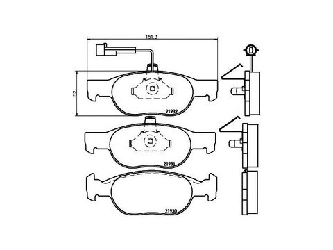 Placute frana Lancia DELTA Mk II (836) 1993-1999 #2 058811