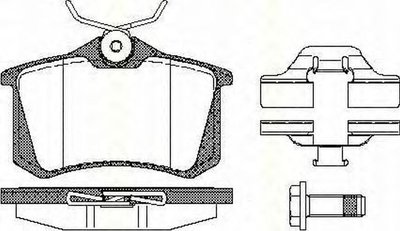 Placute frana LANCIA PHEDRA 179 TRISCAN 811010544