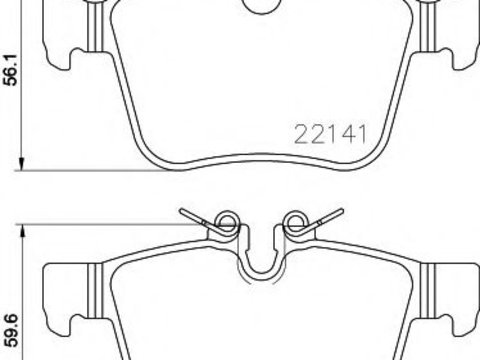 Placute frana LAND ROVER DISCOVERY SPORT (LC) (2014 - 2016) Textar 2214101