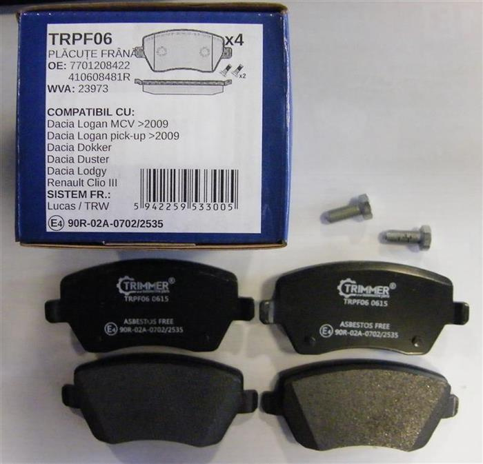 Placute frana Logan MCV 2009-> Trimmer