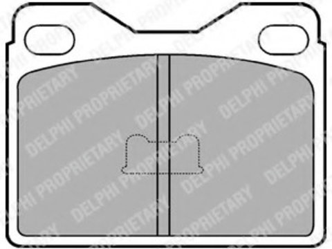 Placute frana LP145 DELPHI pentru Renault 14 Peugeot 104 Peugeot 305 Peugeot 304