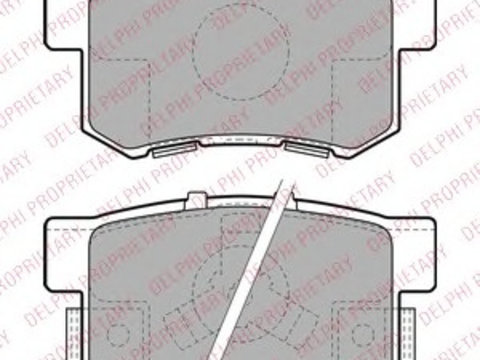 Placute frana LP1972 DELPHI pentru Honda Cr-v Honda Edix Honda Fr-v Honda Accord