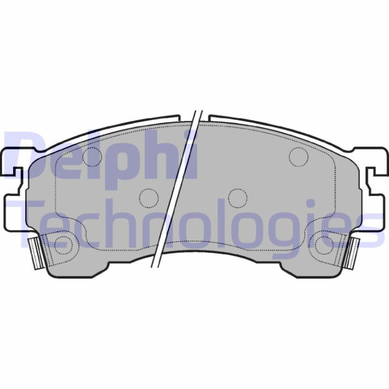 Placute frana ~ LP801 ~ DELPHI ~ pentru Mazda Mx-6 1992 1993 1994 1995 1996 1997