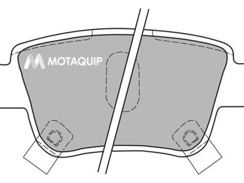 Placute frana LVXL1137 MOTAQUIP pentru Toyota Corolla Toyota Avensis