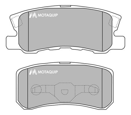 Placute frana LVXL1217 MOTAQUIP pentru Mitsubishi Montero Mitsubishi Pajero Mitsubishi Pajeroshogun Mitsubishi Shogun CitroEn Aircross CitroEn C4 Peugeot 4008