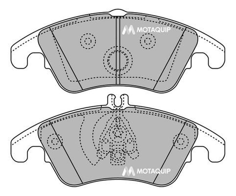 Placute frana LVXL1424 MOTAQUIP pentru Mercedes-benz C-class Mercedes-benz E-class Mercedes-benz Cls