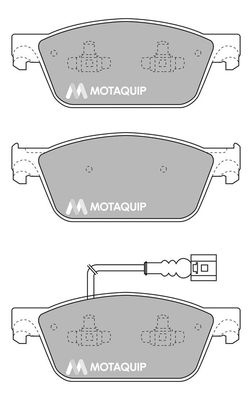 Placute frana LVXL1696 MOTAQUIP pentru Vw Kombi Vw Transporter