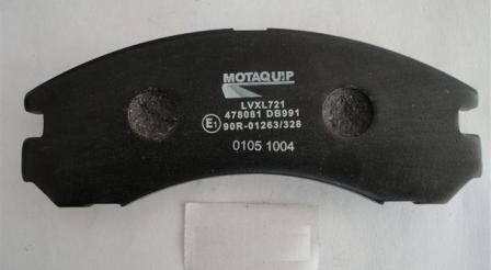 Placute frana LVXL721 MOTAQUIP pentru Mitsubishi Galant Mitsubishi Montero Mitsubishi Pajero Mitsubishi Pajeroshogun Mitsubishi Shogun Mitsubishi Sigma