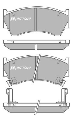 Placute frana LVXL885 MOTAQUIP pentru Nissan Almera Nissan Pulsar