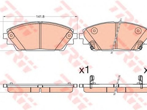 Placute frana MAZDA CX-3 DK TRW GDB3592