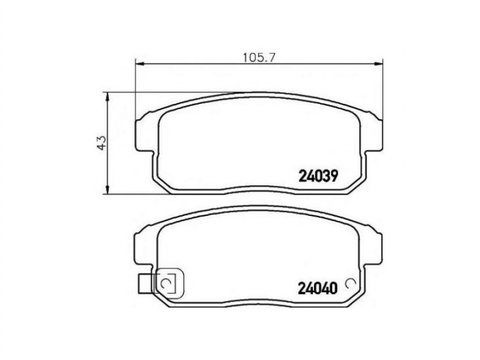 Placute frana Mazda RX 8 (SE17) 2003-2012 #2 088311