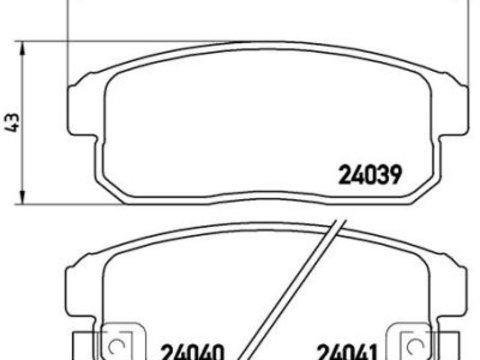 Placute frana Mazda Rx 8 (Se17), Suzuki Ignis (Fh), Ignis Ii SRLine parte montare : Punte spate