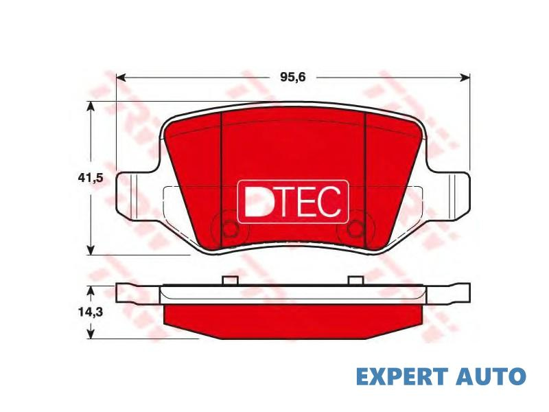 Placute frana Mercedes B-CLASS (W245) 2005-2011 #2