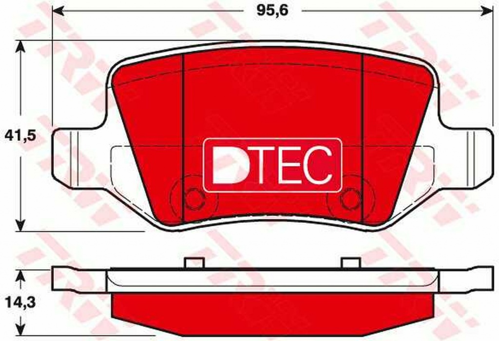 Placute frana MERCEDES-BENZ A-CLASS W168 TRW GDB1481DTE