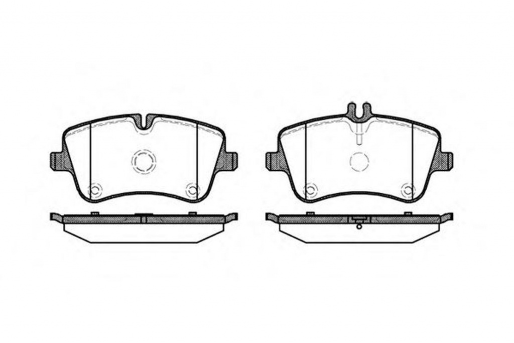 Placute frana MERCEDES-BENZ C-CLASS cupe CL203 ROADHOUSE 2768