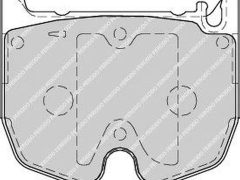 Placute frana MERCEDES-BENZ C-CLASS T-Model S204 FERODO FDB1810