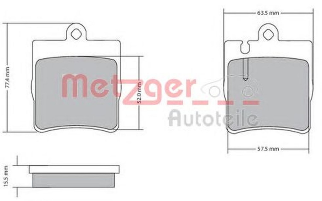 Placute frana MERCEDES-BENZ E-CLASS combi S210 METZGER 1170064