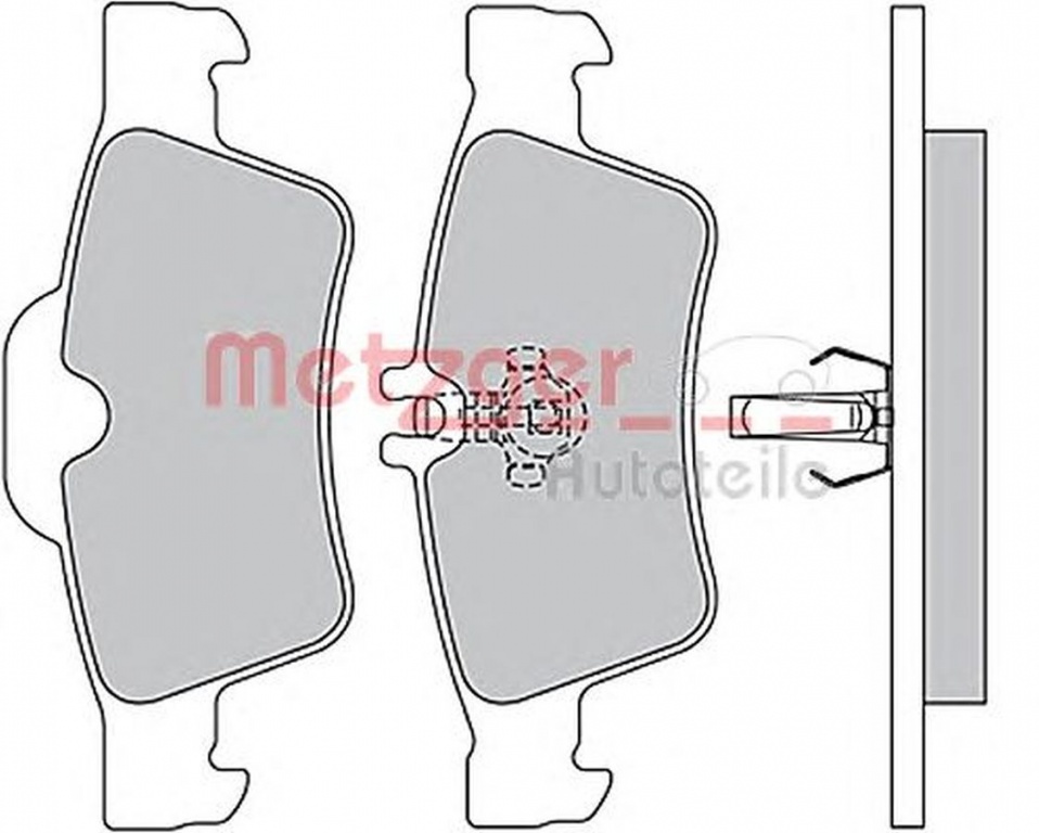 Placute frana MERCEDES-BENZ E-CLASS T-Model S212 METZGER 1170049