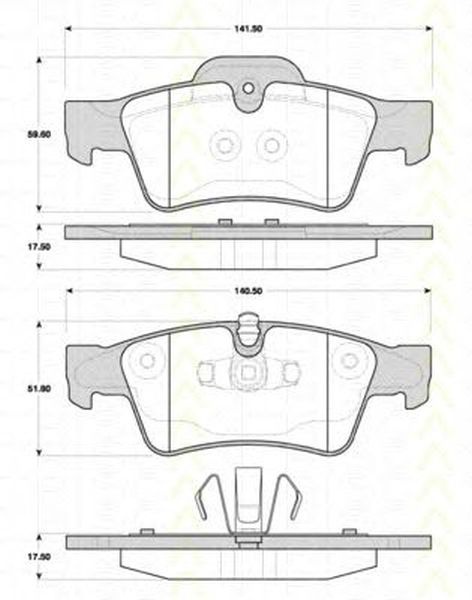 Placute frana MERCEDES-BENZ GL-CLASS X164 TRISCAN 811023054