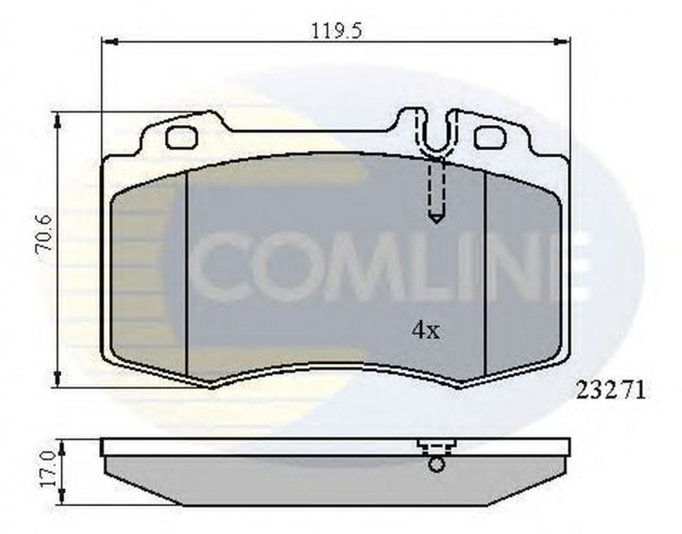 Placute frana MERCEDES-BENZ S-CLASS W220 COMLINE C