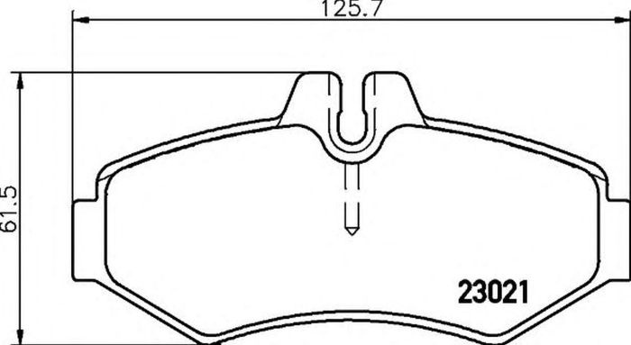 Placute frana MERCEDES-BENZ SPRINTER 3-t platou sasiu 903 HELLA 8DB355008651