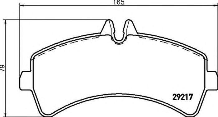 Placute frana MERCEDES-BENZ SPRINTER 5-t caroserie 906 HELLA 8DB355005541